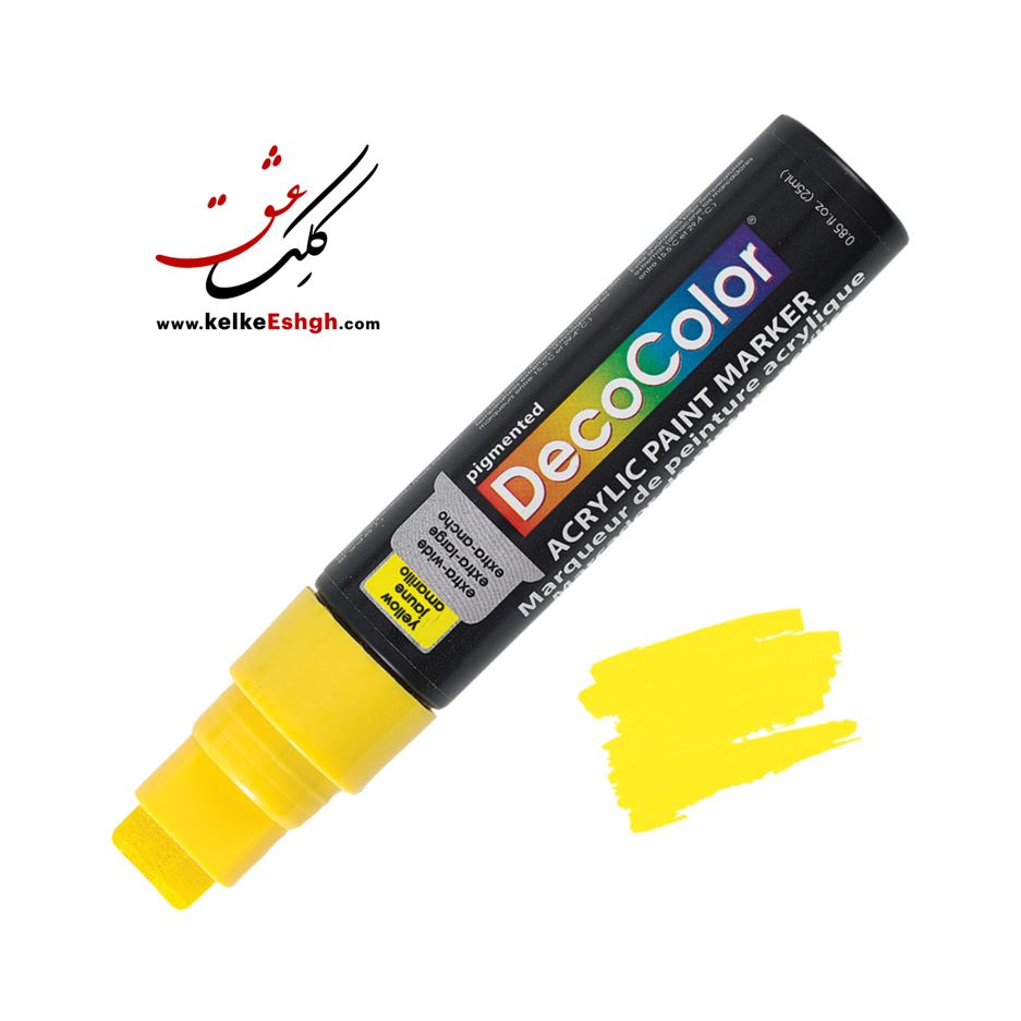 ماژیک اکریلیک دکوکالر جامبو (سرتخت ۱۵ میل) یوشیدا - زرد