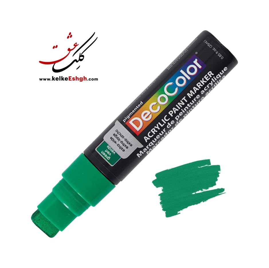 ماژیک اکریلیک دکوکالر جامبو (سرتخت ۱۵ میل) یوشیدا - سبز