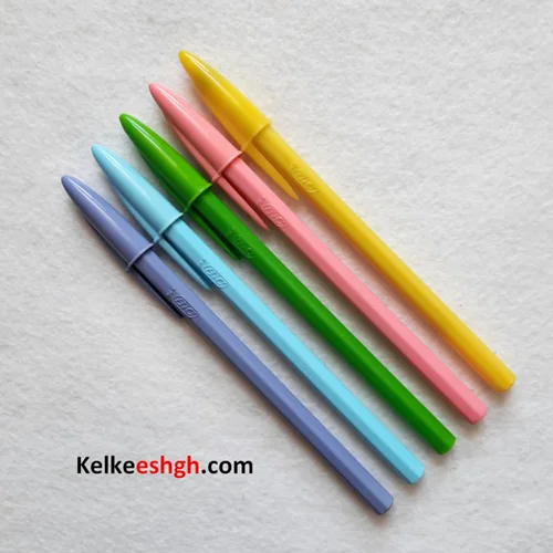خودکار بیک پلاست بدنه رنگی