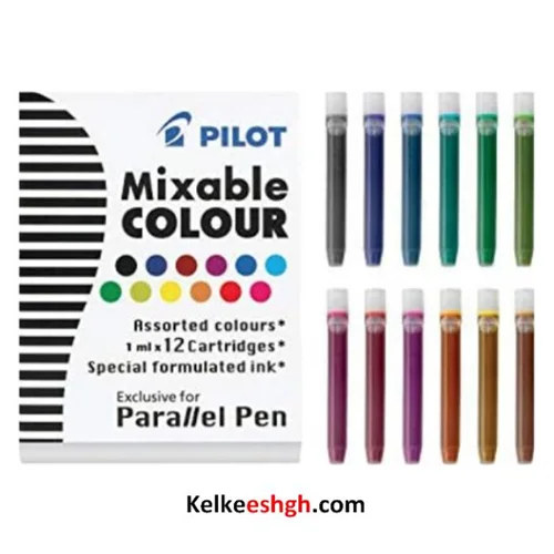 یدک کارتریج قلم کالیگرافی پارالل پایلوت Cartridge Mixable Colour Pilot Parallel Pen