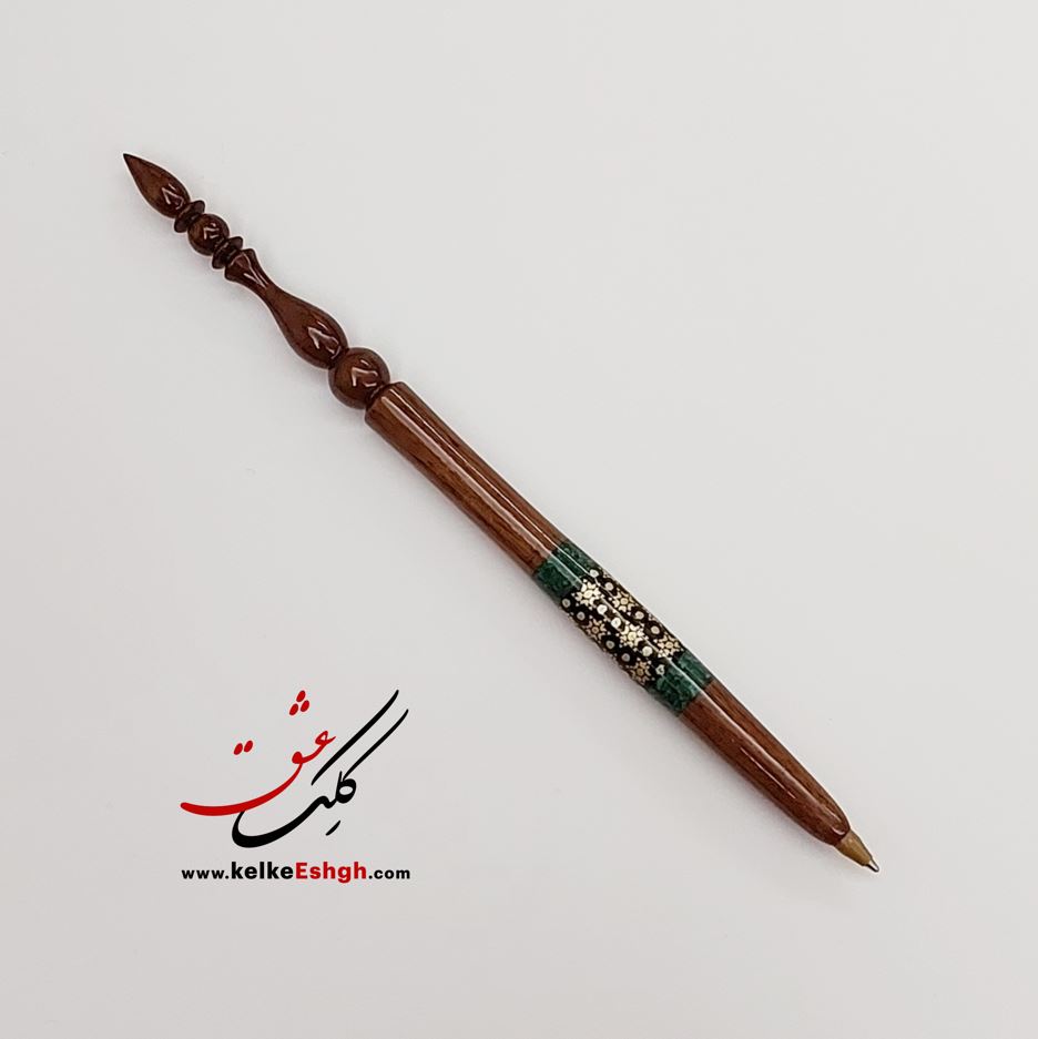 خودکار چوبی خاتم و مالاکیت (کد 810)